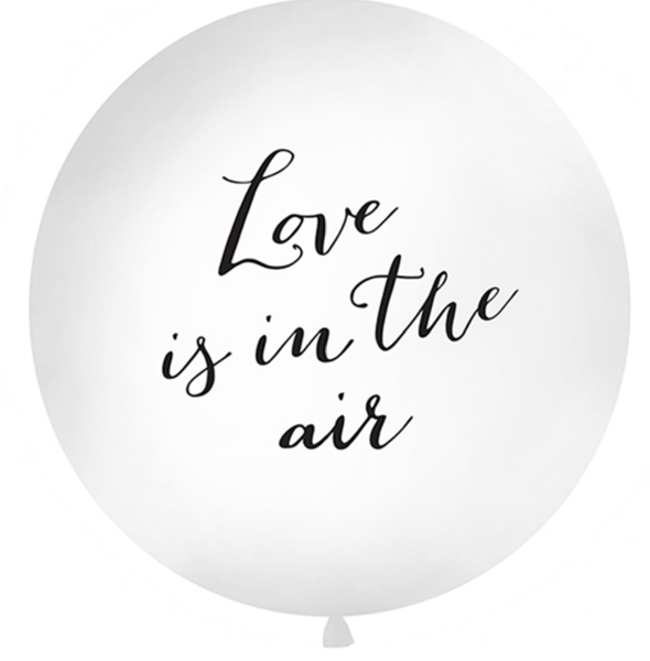 XL Latexballon - Love is in the air - ø 1m